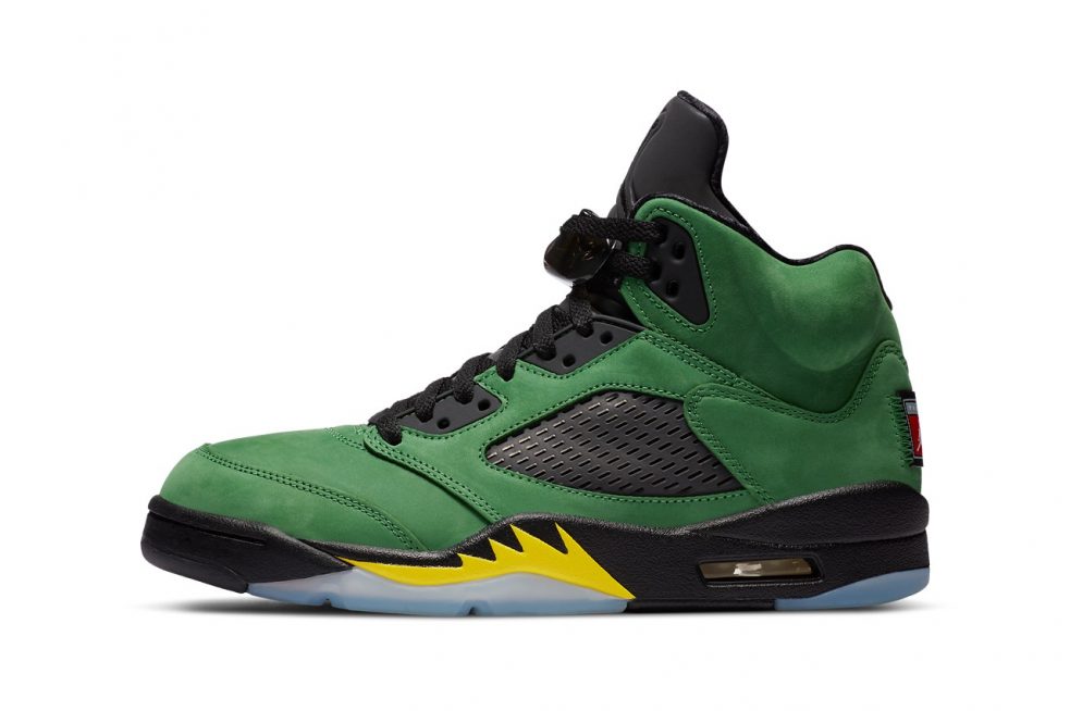 Nike Releases Official Images of the Air Jordan 5 "Apple Green"