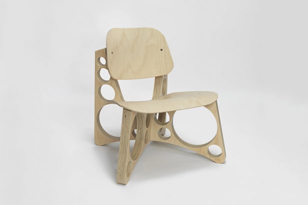 Tom Sachs Furniture Release "The Shop Lounge Chair" in Natural Wood