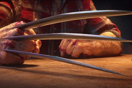 Logan unleashing his signature claws during a ferocious action sequence.