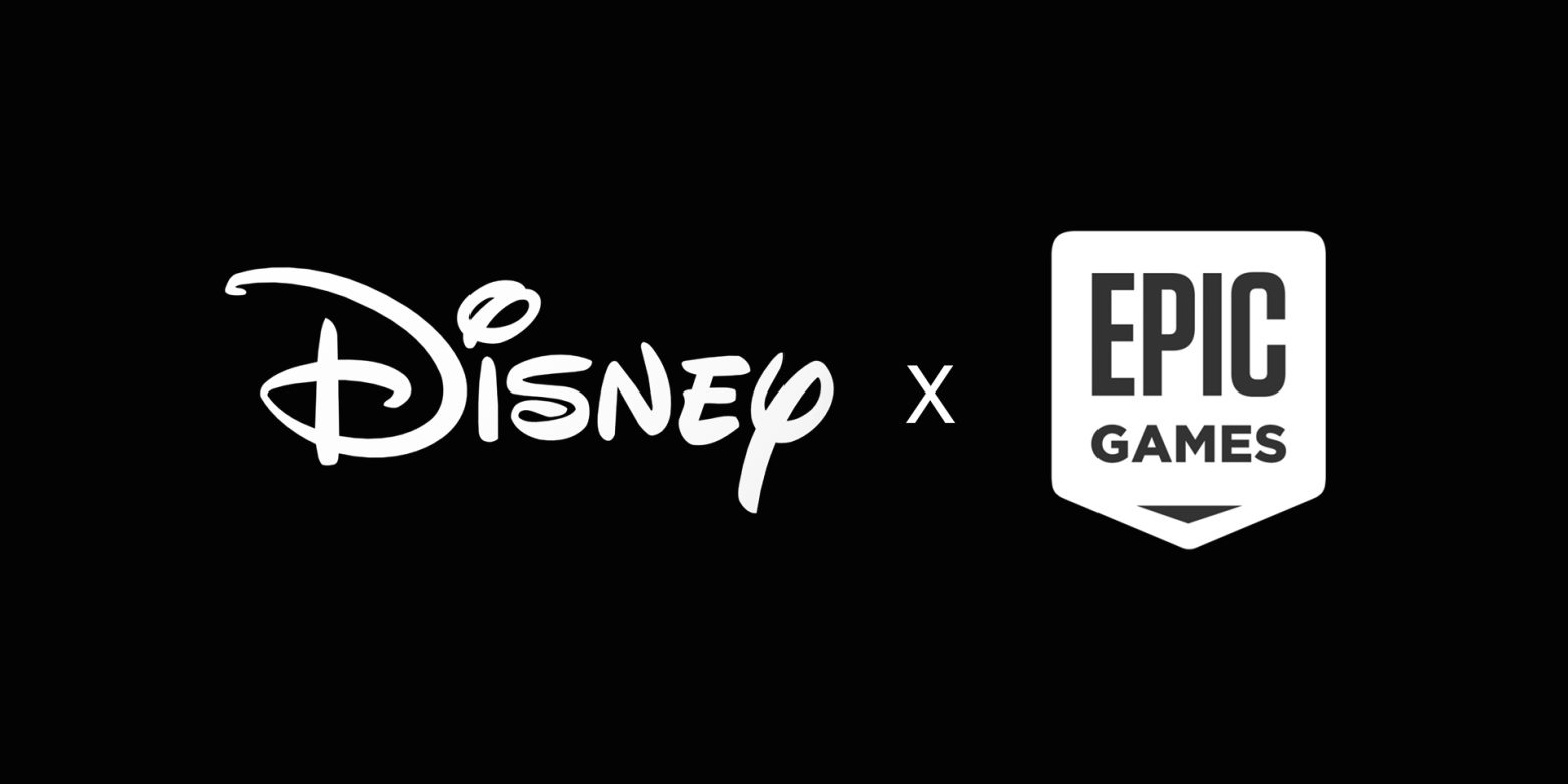 Epic Games and Disney logos side by side representing their $1.5 billion gaming partnership and upcoming extraction shooter collaboration.