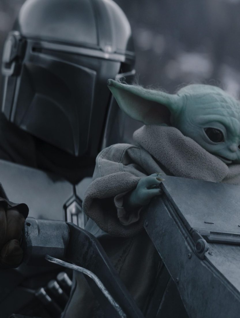 Sigourney Weaver as Colonel Ward in an orange New Republic flight suit in the final trailer for The Mandalorian and Grogu.