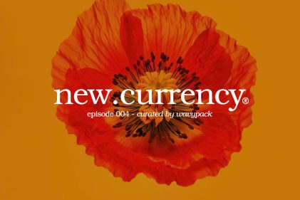 new.currency® Episode 004 artwork representing the weekly music show curated by New York City music enthusiasts hosted on Wavypack.