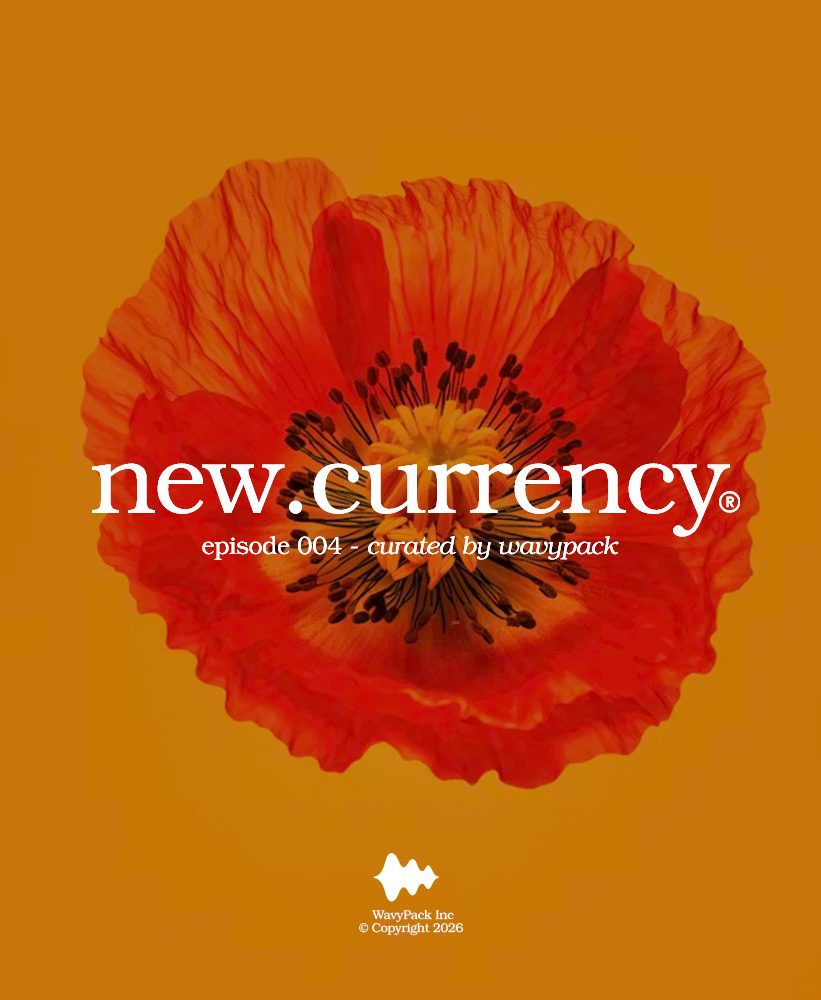 new.currency® Episode 004 artwork representing the weekly music show curated by New York City music enthusiasts hosted on Wavypack.